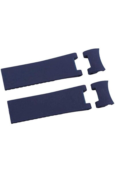 MercanSaat Ulysse Nardin Marine Diver Uyumlu 4 Parça Siyah Plastik Saat Kordonu