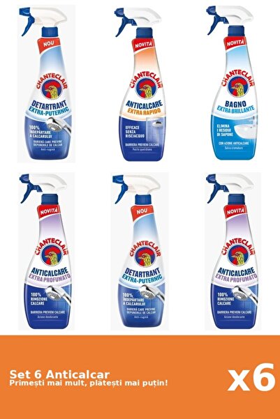 Chanteclair Set of 6 Chanteclair Anti-limescale: 2x Strong, 1x Fast, 1x Shine...