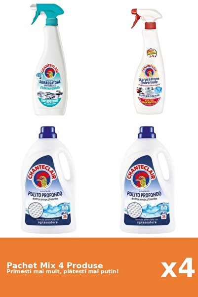 Chanteclair Set 4 Mix Chanteclair: 2 Degresant (AntiMiros, Marsilia), 2 Detergent (Clasic)