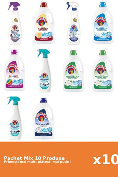 Chanteclair Set 10 Mix: 4 Degr. (AntiM., Bicar., Mosc .), 6 Det. (Bicar., Cla...