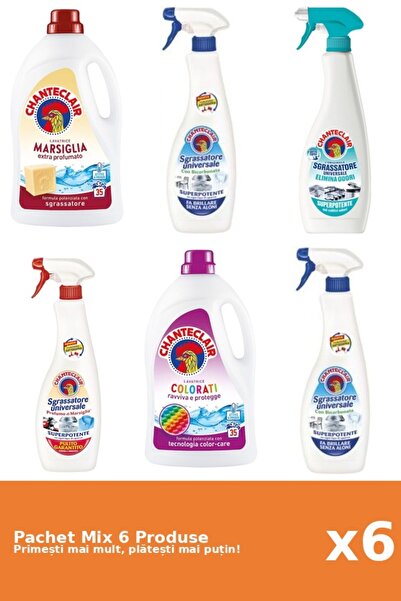 Chanteclair Set 6 Mix Chanteclair: 2 Detergent (Color, Marsilia), 4 Degresant...