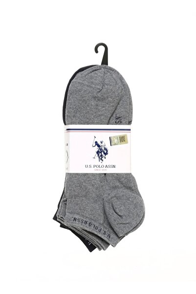 U.S. Polo Assn. 5-Pack Booties Gray Melange