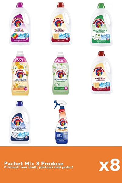 Chanteclair Set 8 Mix: 5 Det. (Clasic, Color, Marsi., Mosc .), 2 Bals. (Mosc ., Porto.), 1 AntiC. (Rapid)