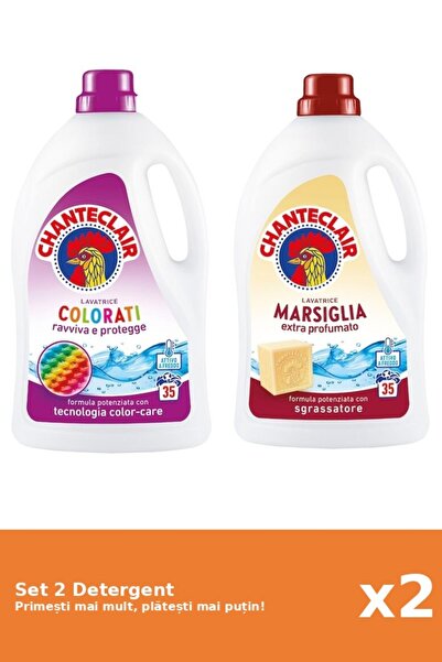 Chanteclair Set 2 Detergent Chanteclair: 1x Color, 1x Marsilia