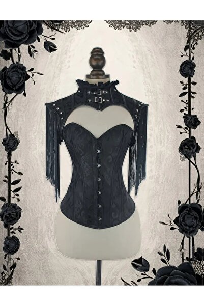 G&H UNDERWEAR Vintage Gothic Corset with Cape