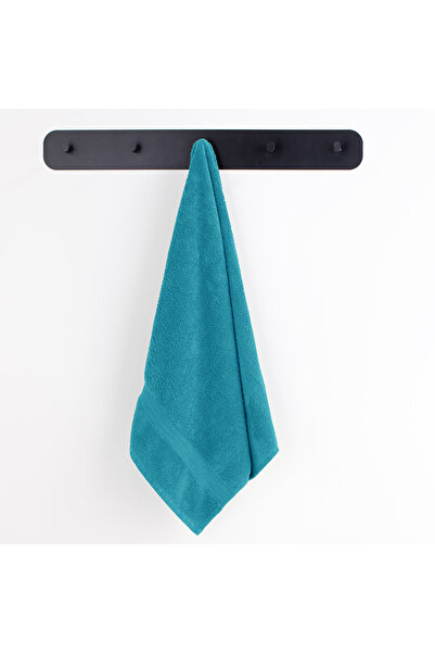 Deco King Bath towel with simple border, 100% cotton, 525 g/m2, Marina, 30 x 50 cm, turquoise