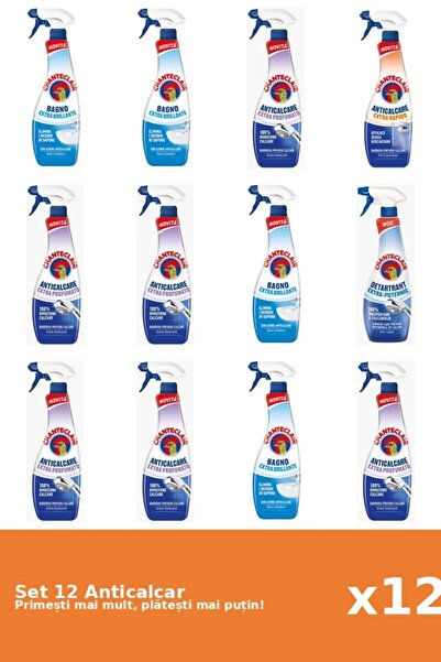 Chanteclair Set of 12 Chanteclair Anti-limescale: 4x Shine, 6x Scented, 1x Fa...