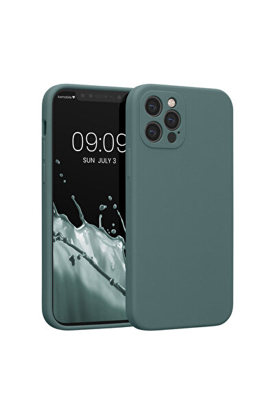 KWmobile Case for Apple iPhone 12 Pro, Silicone, Green, 59352.207