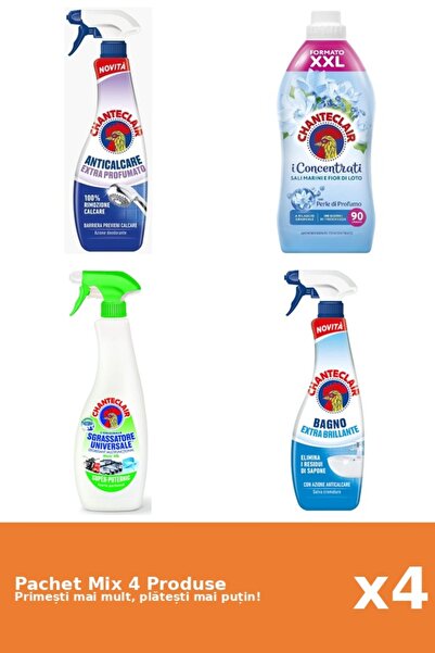 Chanteclair Set of 4 Chanteclair Mix: 2 Anti-limescale (Scented, Shine), 1 Co...