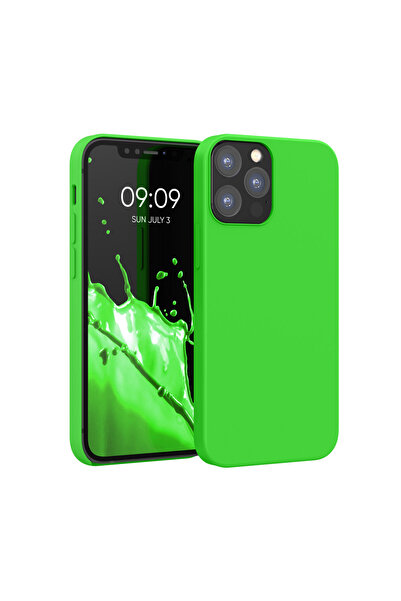 KWmobile Case for Apple iPhone 12/iPhone 12 Pro, Silicone, Green, 52641.44