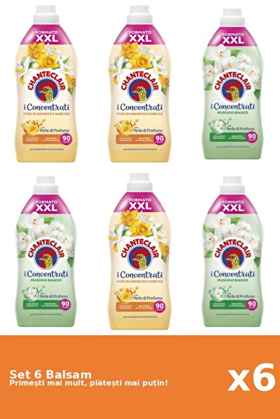 Chanteclair Set of 6 Chanteclair Balms: 3x Orange, 3x White Musk