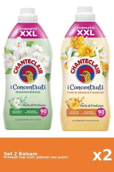 Chanteclair Set 2 Balsam Chanteclair: 1x Mosc Alb, 1x Portocale