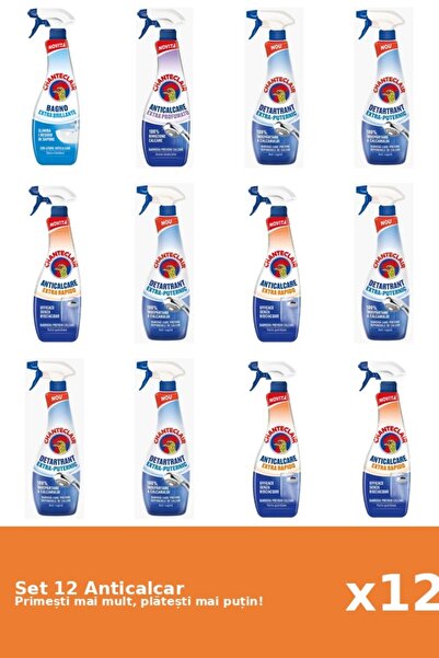 Chanteclair Set 12 Anticalcar Chanteclair: 1x Stralucire, 1x Parfumat, 6x Put...