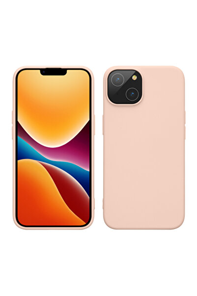 KWmobile Case for Apple iPhone 14, Silicone, Cream, 59079.225