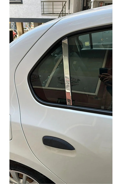 CHROMELINE Renault Symbol 2013-2022 Uyumlu Cam Direk Kelebek 2 Parça Krom Pas...
