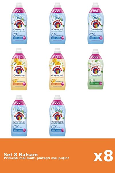 Chanteclair Set of 8 Chanteclair Balms: 5x Lotus, 2x Orange, 1x White Musk