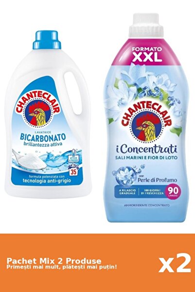 Chanteclair Set 2 Mix Chanteclair: 1 Detergent (Bicarbonat), 1 Balsam (Lotus)