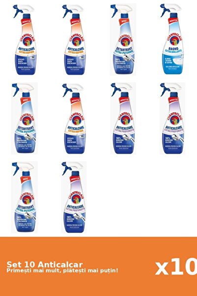 Chanteclair Set 10 Anticalcar Chanteclair: 3x Rapid, 3x Puternic, 1x Straluci...