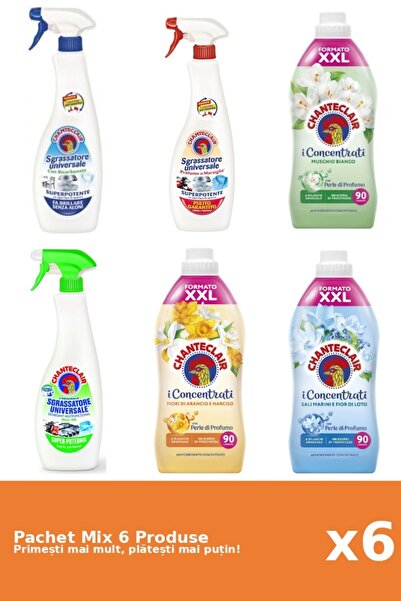 Chanteclair Set 6 Mix: 3 Degresant (Bicarbonat, Lamaie, Marsilia), 3 Balsam (...