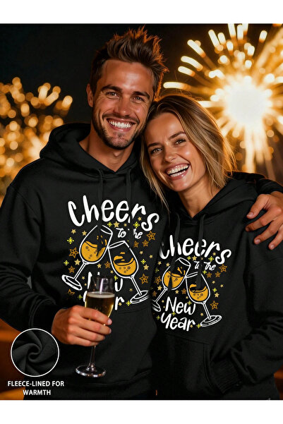 Zonsra سويت شيرت للزوجين بغطاء للرأس من Cheers مطبوع للجنسين