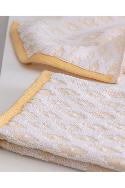 Madame Coco Bovine 2-Pack 100% Cotton Hand Towels - Yellow - 30X45 cm
