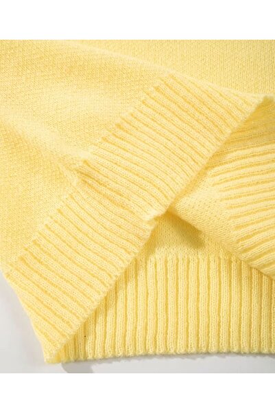 FAVORİST Women's Soft Original Knitwear Sweater with Circular Neck