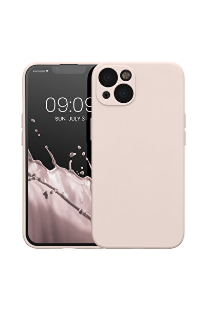 KWmobile Case for Apple iPhone 13, Silicone, Cream, 58954.225