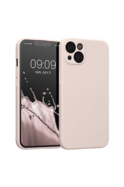 KWmobile Case for Apple iPhone 13, Silicone, Cream, 58954.225