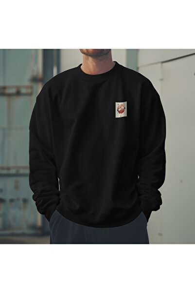 Dad&Children Unisex Stork Sweatshirt Black