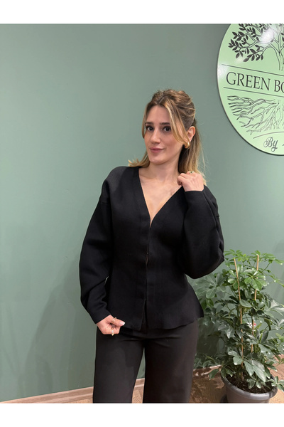 Greenboutique سترة محبوكة الصلب