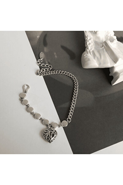 CRM Women's bracelet, CRM, silver heart, 17+3 cm