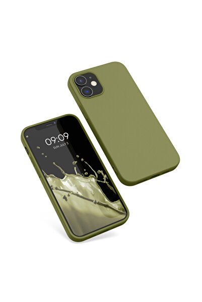 KWmobile Case for Apple iPhone 12/iPhone 12 Pro, Silicone, Green, 53938.243