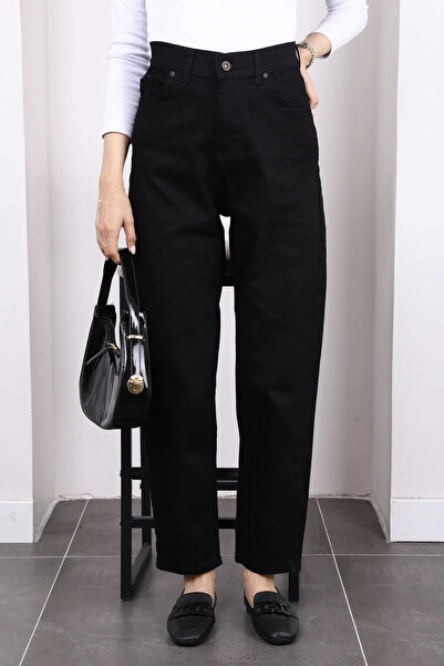 mooishan بنطلون جينز من نوع Mom Fit من Çnr، بنطلون دينيم عالي الخصر، موديل Bo...