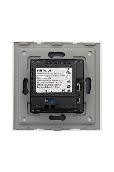 PNI WL100 LED lamp for stair lighting, recessed mounting, with motion sensor