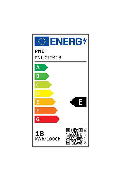 PNI LED ceiling lamp D-Light CL2418 18W, round 21.7 cm, 6400K