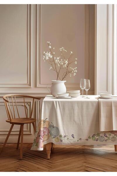 Markaev Colorful Pumpkin Cotton Tablecloth Msaort0028