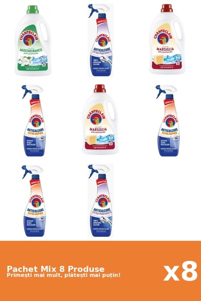 Chanteclair Set 8 Mix Chanteclair: 3 Detergent (Marsilia, Mosc Alb), 5 Antica...