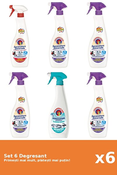 Chanteclair Set 6 Chanteclair Degreaser: 1x Marseille, 2x Lavender, 2x White ...