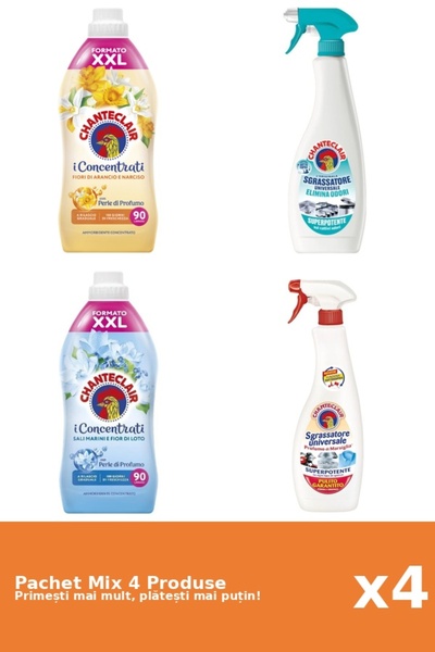 Chanteclair Set of 4 Chanteclair Mix: 2 Conditioners (Lotus, Orange), 2 Degre...