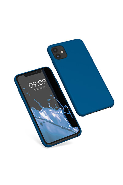 KWmobile Case for Apple iPhone 11, Silicone, Blue, 49724.228