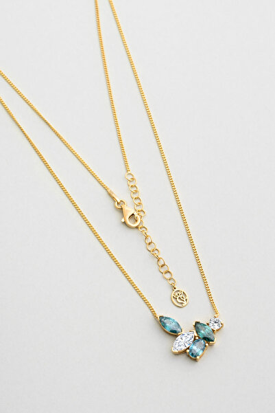 So CHIC... Atlantis 18 Ayar Sarı Altın Kaplama 46 Cm Gümüş Kolye