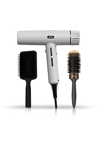 jrl FORTE PRO Hair Dryer Set - White (FP 2020 H) + Styling Brush + Hair Brush
