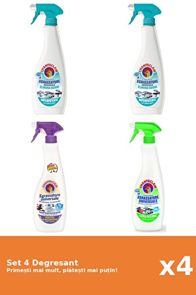 Chanteclair Set of 4 Chanteclair Degreaser: 2x Anti-Odor, 1x White Musk, 1x L...