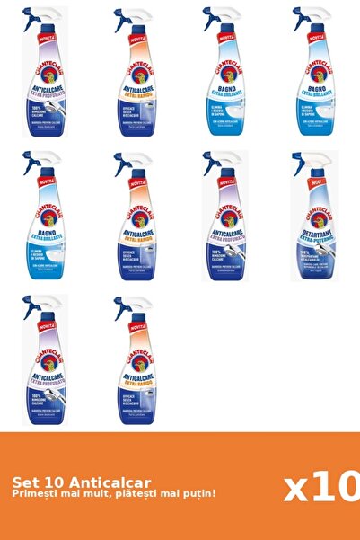 Chanteclair Set of 10 Chanteclair Anti-limescale: 3x Scented, 3x Fast, 3x Shi...