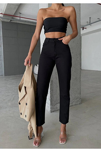 mooishan Çnr Boyfriend Ψηλόμεσο Παντελόνι Comfort Mom Jeans Νέο Hsn