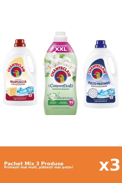 Chanteclair Set 3 Mix Chanteclair: 2 Detergent (Clasic, Marsilia), 1 Balsam (...