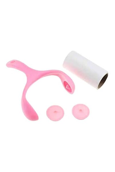 Generic Lint and hair remover, pink color with replaceable adhesive rollers, for clothes and fabrics