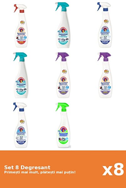 Chanteclair Set 8 Degresant: 1x Marsilia, 2x AntiMiros, 2x Bicarbonat, 1x Mos...