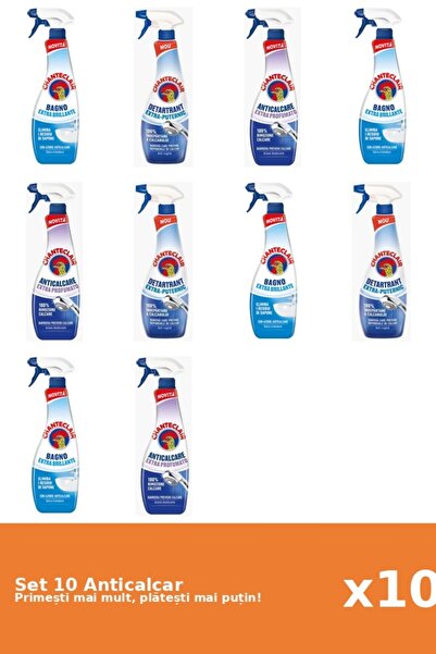 Chanteclair Set of 10 Chanteclair Anti-limescale: 4x Shine, 3x Strong, 3x Sce...
