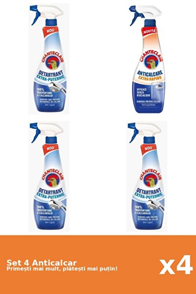Chanteclair Set of 4 Chanteclair Anti-limescale: 3x Strong, 1x Rapid